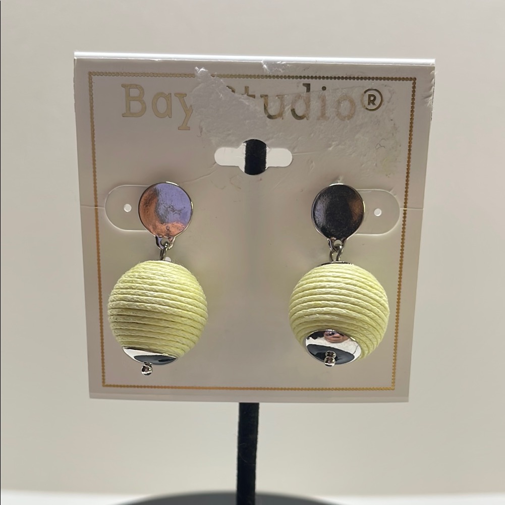 Bay Studio Silver And Yellow Earrings